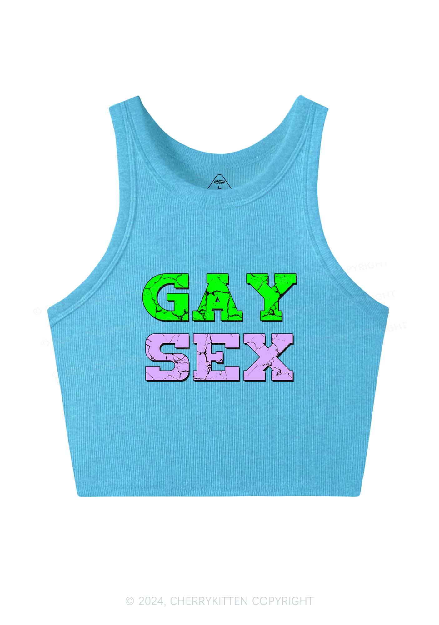 Gay Six Y2K Crop Tank Top Cherrykitten