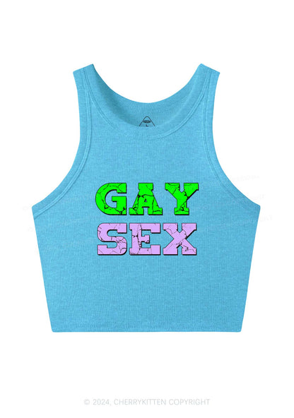 Gay Six Y2K Crop Tank Top Cherrykitten