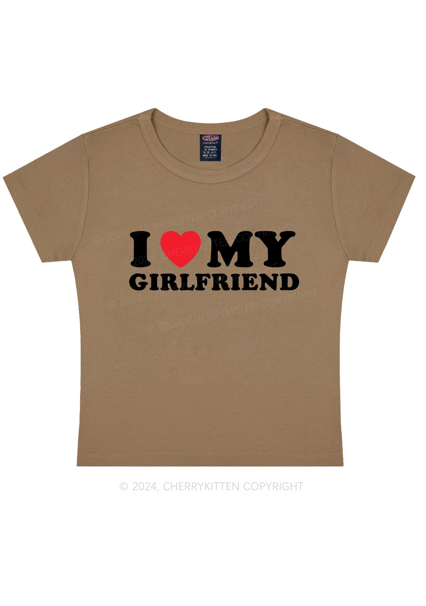 I Love Girlfriend Y2K Valentine's Day Baby Tee Cherrykitten