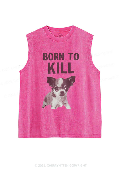 Born To Kill Y2K Washed Tank Cherrykitten