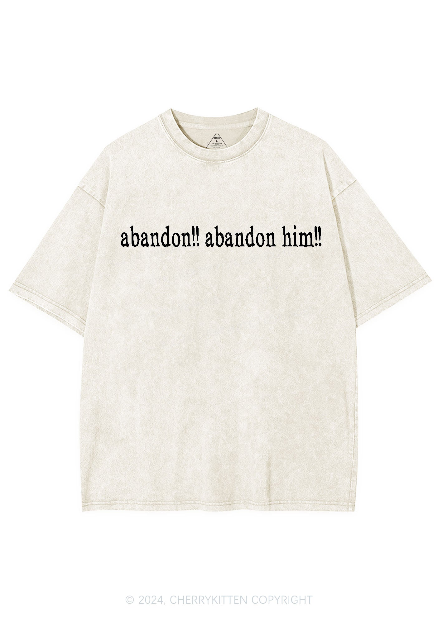 Abandon Him Y2K Washed Tee Cherrykitten