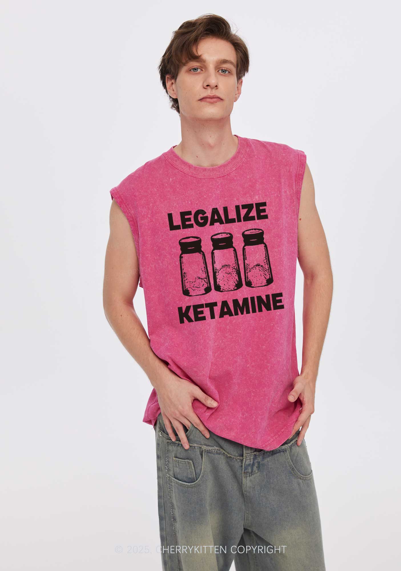 Legalize K Y2K Washed Tank Cherrykitten