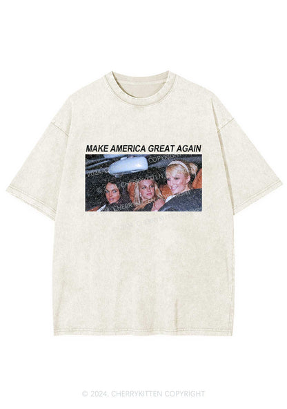 Make America Great Again Y2K Washed Tee Cherrykitten