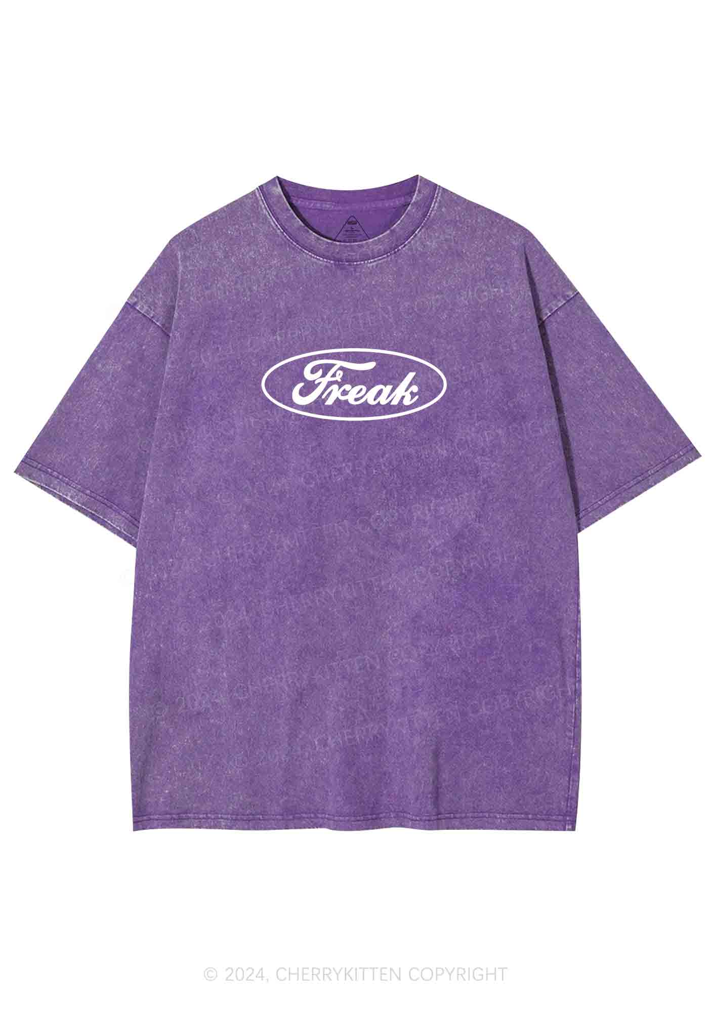 Oval Freak Y2K Washed Tee Cherrykitten