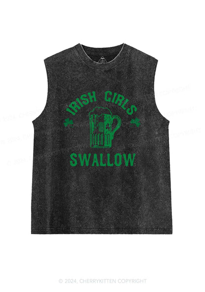 Irish Girls Swallow St Patricks Y2K Washed Tank Cherrykitten