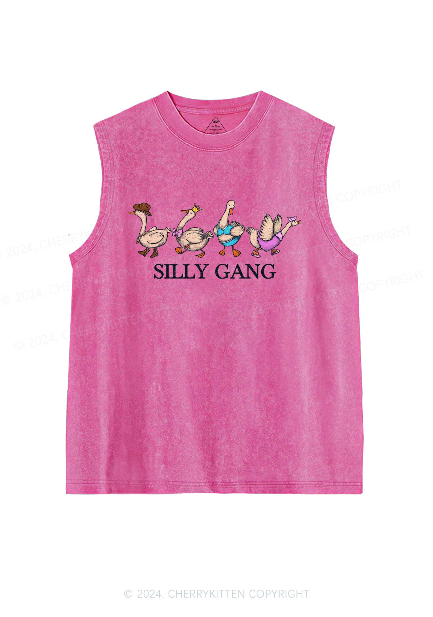 Silly Gang Y2K Washed Tank Cherrykitten