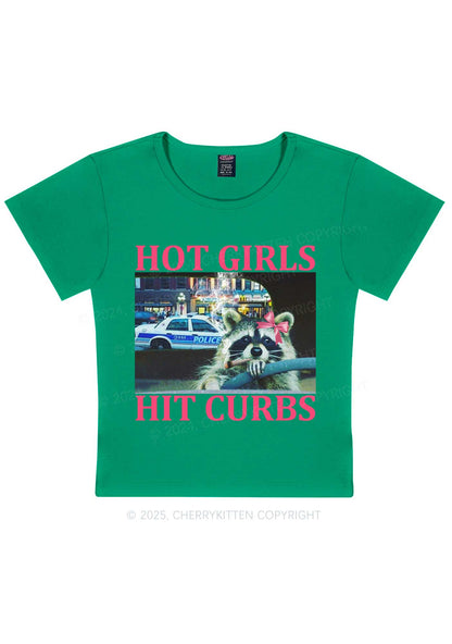 Hot Girls Hit Curbs Y2K Baby Tee Cherrykitten