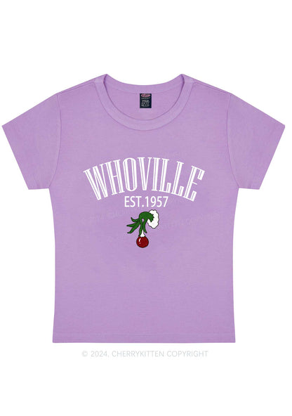 Christmas Whoville Y2K Baby Tee Cherrykitten