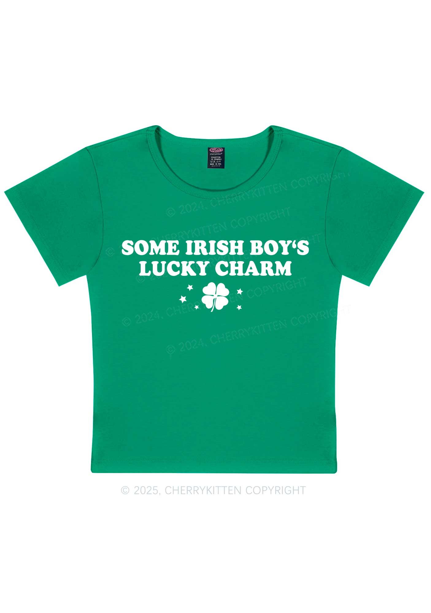 Irish Boys Lucky Charm St Patricks Y2K Baby Tee Cherrykitten