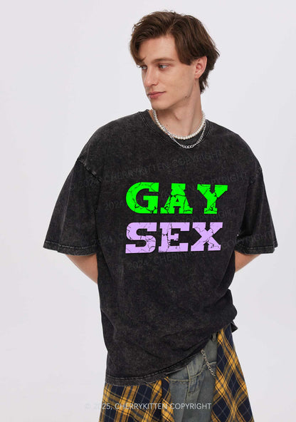 Gay Six Y2K Washed Tee Cherrykitten