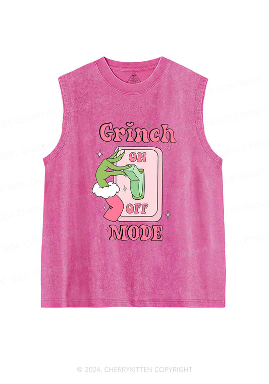 Christmas On Off Mode Y2K Washed Tank Cherrykitten