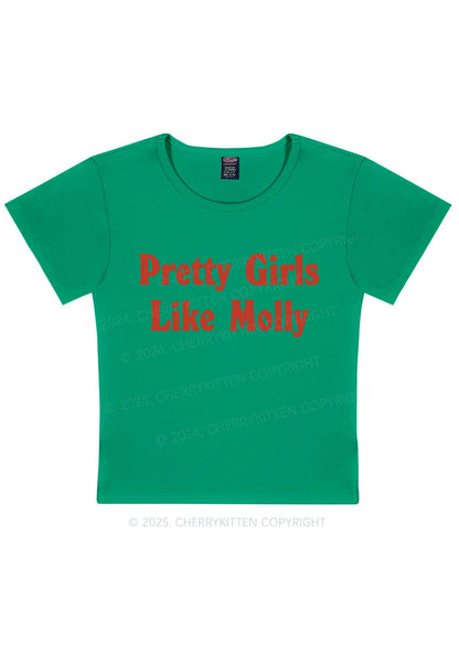 Pretty Girls Like Molly Y2K Baby Tee Cherrykitten