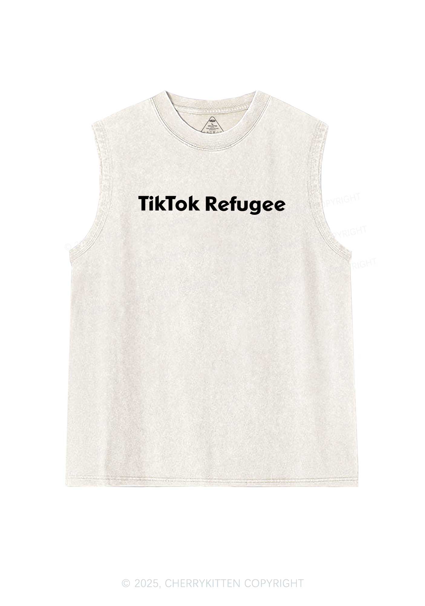 TT Refugee Y2K Washed Tank Cherrykitten