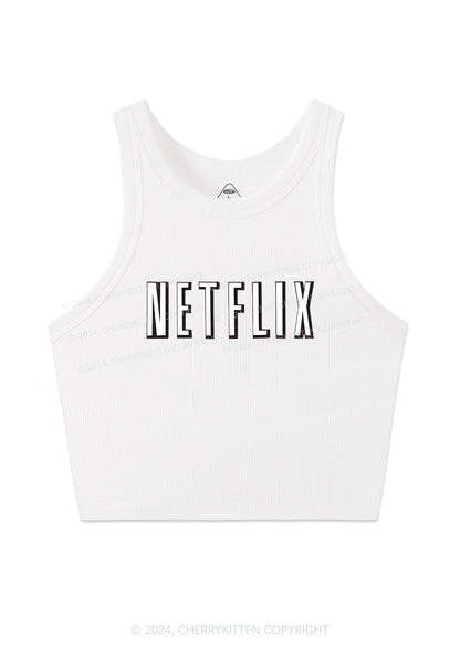 Netflix Y2K Valentine's Day Crop Tank Top Cherrykitten