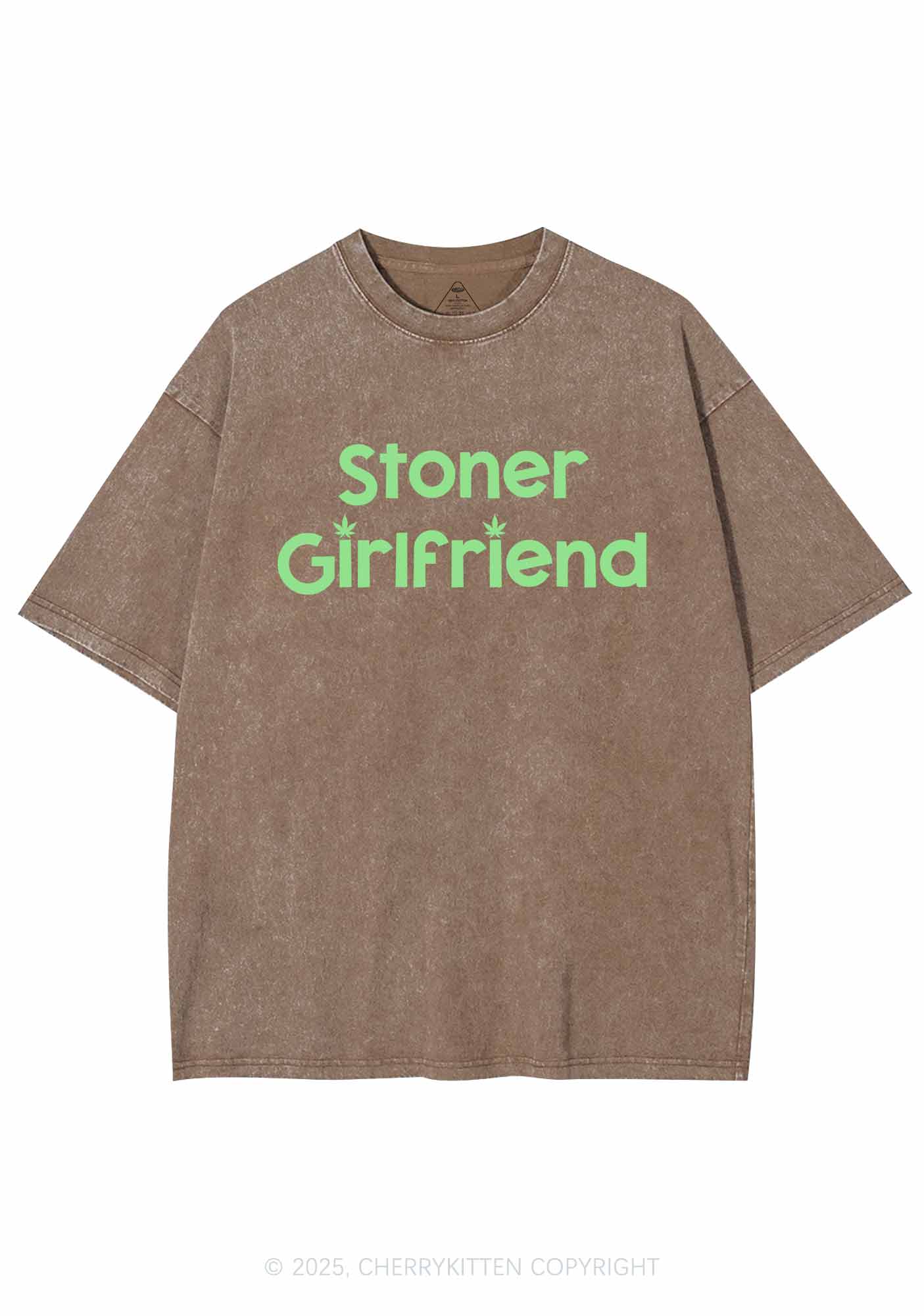 Stoner Girlfriend Y2K Washed Tee Cherrykitten