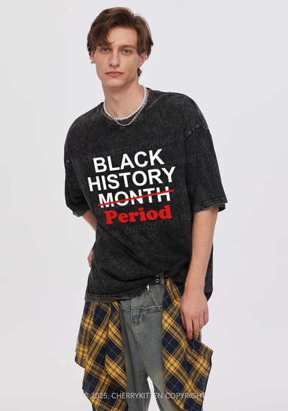 Black History Period Y2K Washed Tee Cherrykitten