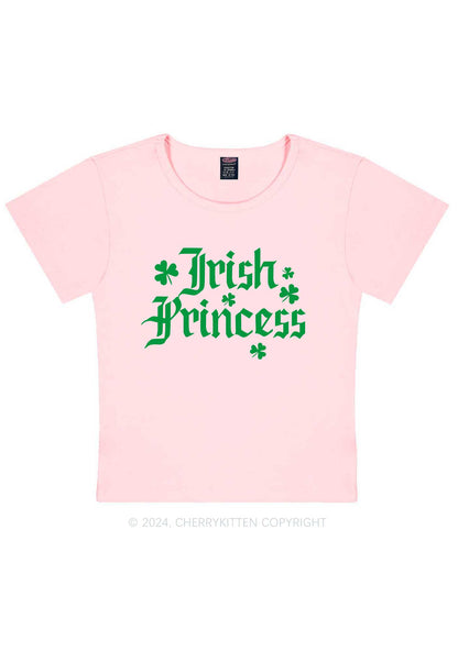 Irish Princess St Patricks Y2K Baby Tee Cherrykitten