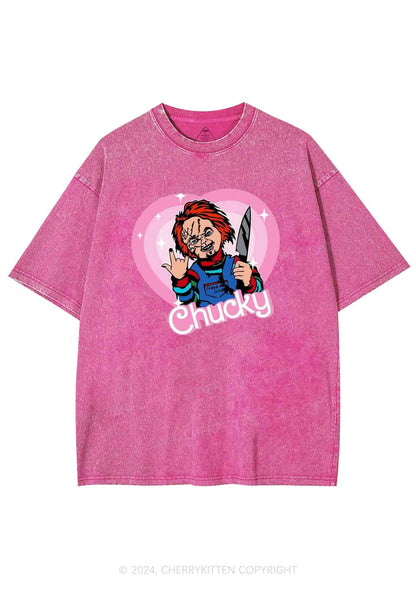 Halloween Chucky Killer Y2K Washed Tee Cherrykitten