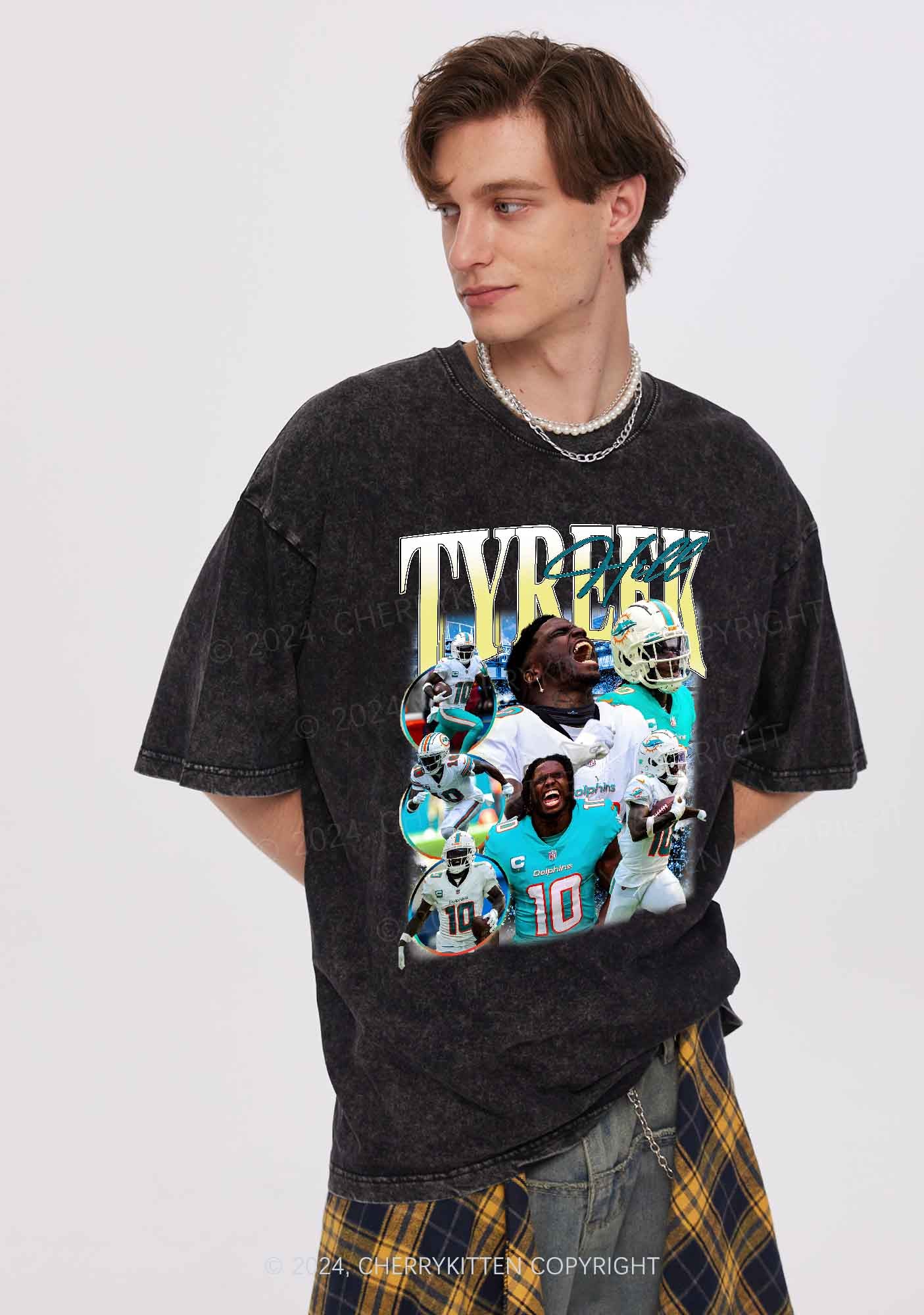 Yellow Hill Y2K Super Bowl Washed Tee Cherrykitten