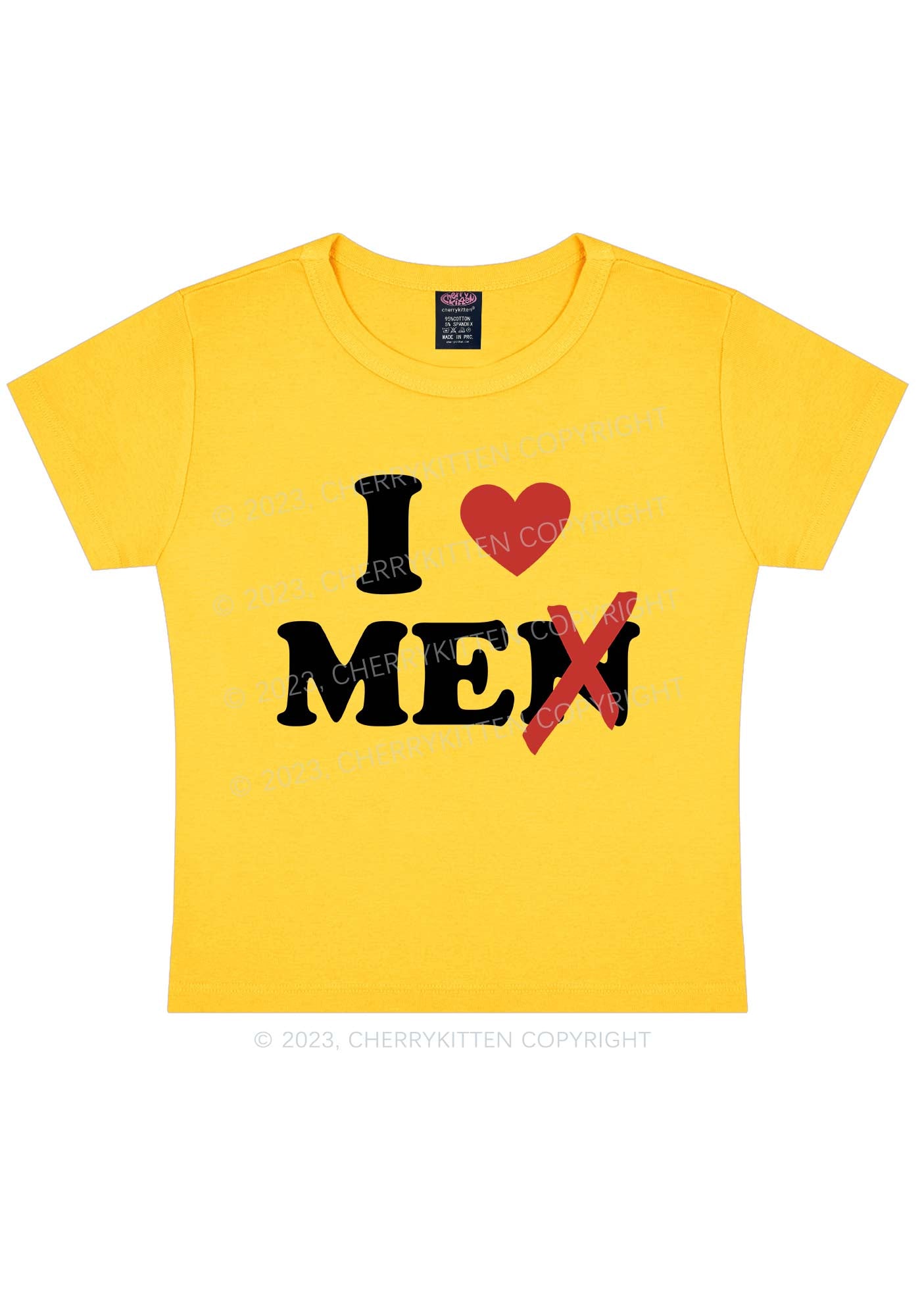 Cherrykitten Love Me Not Men Y2k Baby Tee for Sale