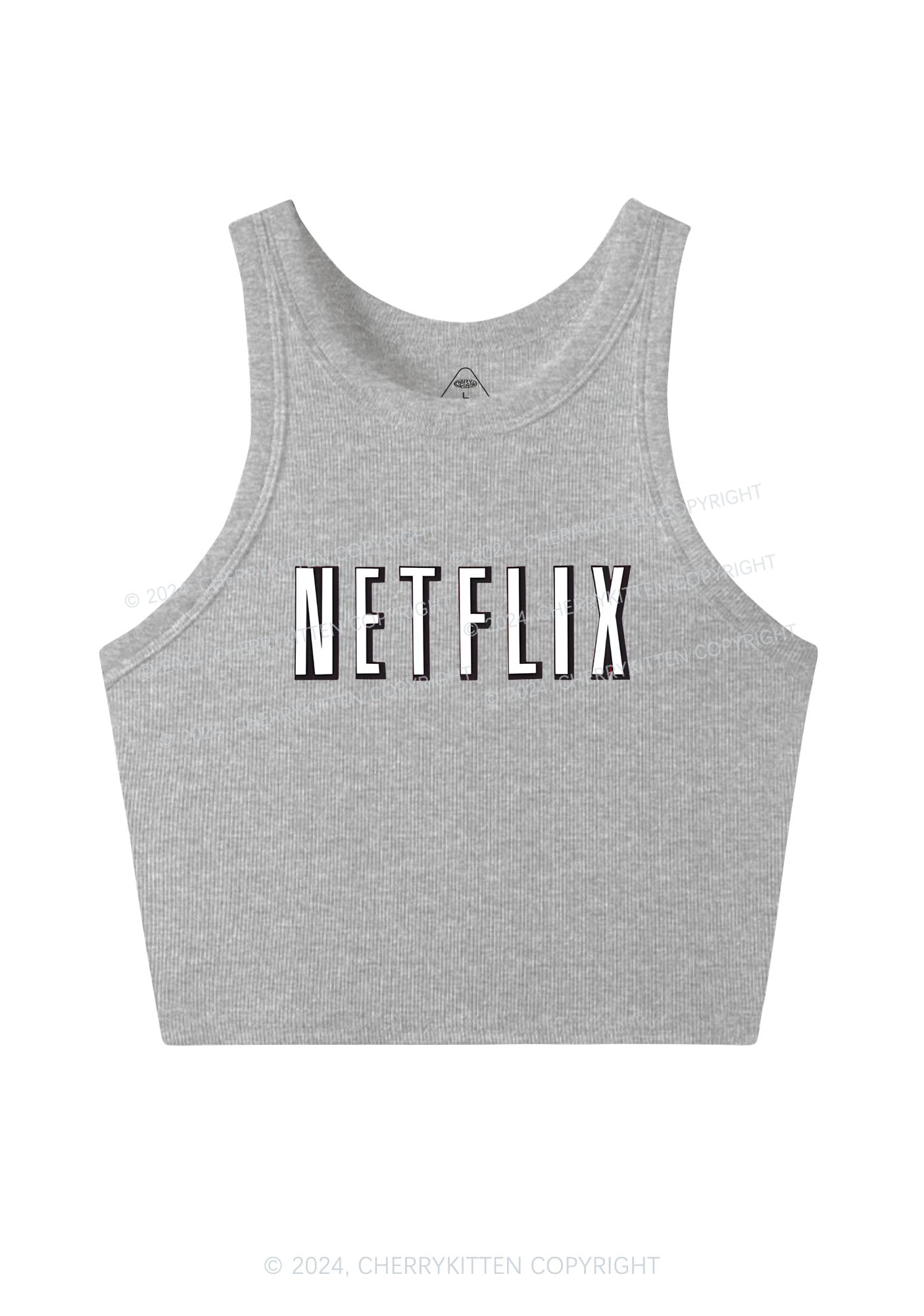 Netflix Y2K Valentine's Day Crop Tank Top Cherrykitten