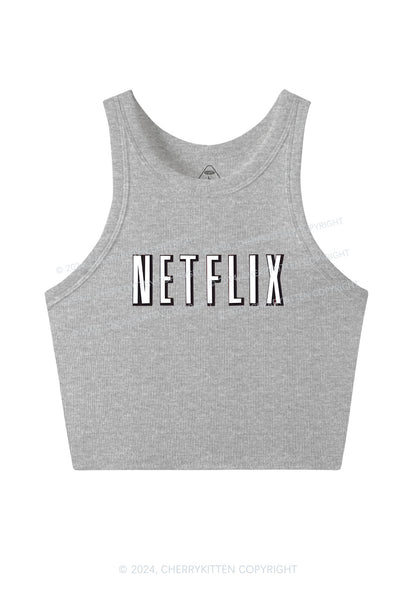 Netflix Y2K Valentine's Day Crop Tank Top Cherrykitten