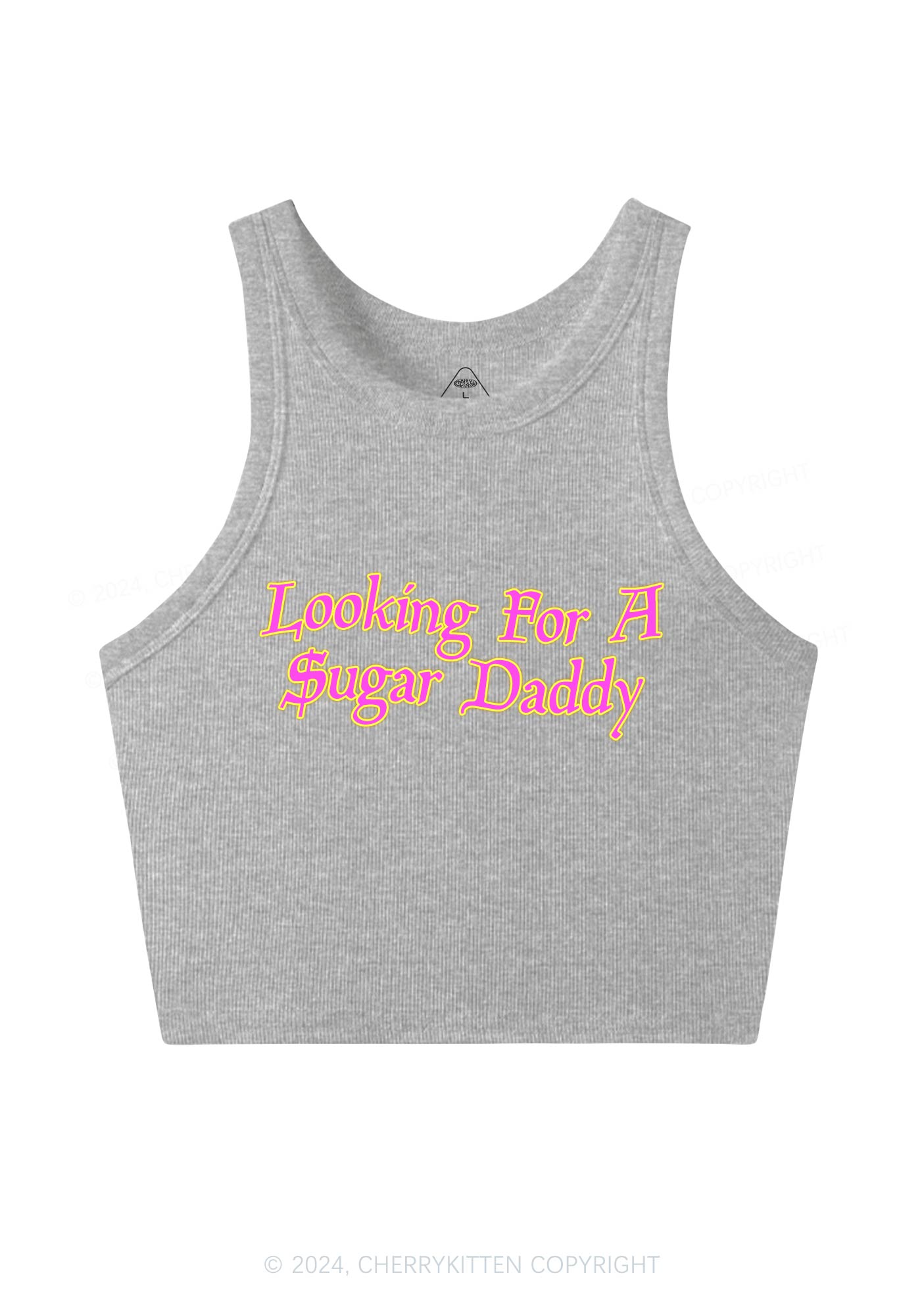 Looking For Sugar Daddy Y2K Crop Tank Top Cherrykitten