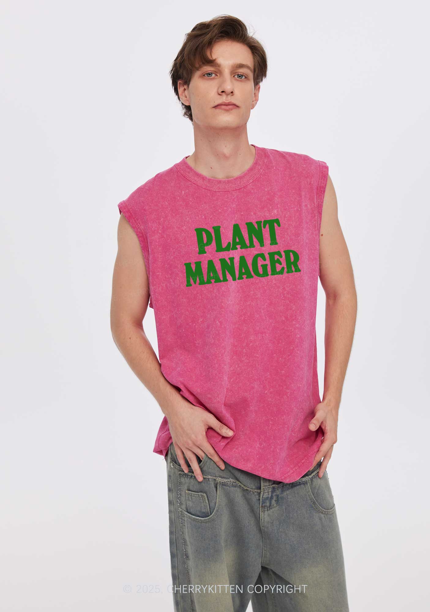 Plant Manager Y2K Washed Tank Cherrykitten