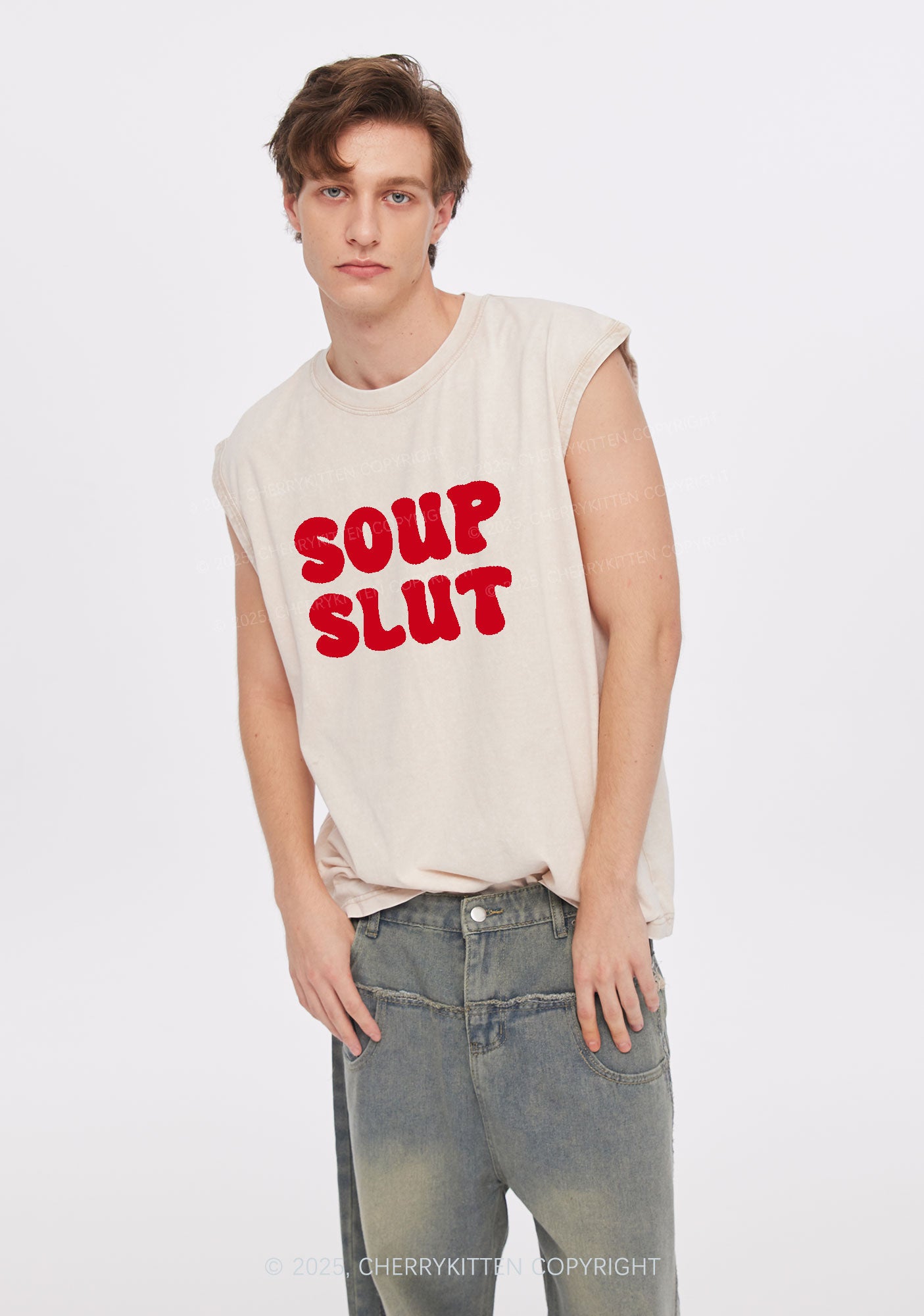 Soup Slxt Y2K Washed Tank Cherrykitten