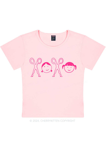 Girls XOXO Y2K Valentine's Day Baby Tee Cherrykitten