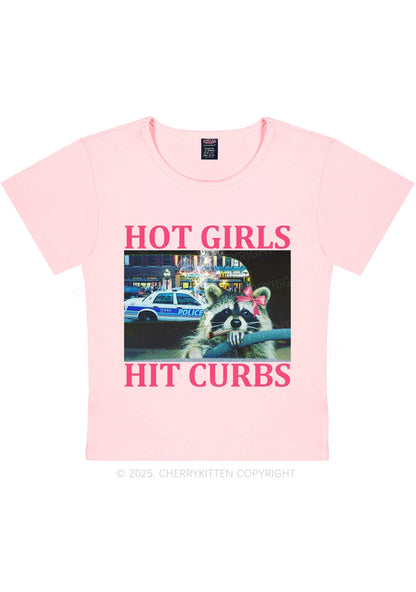 Hot Girls Hit Curbs Y2K Baby Tee Cherrykitten