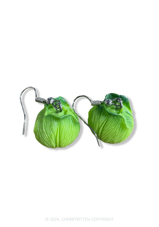 Small Cabbage Y2K Earrings Cherrykitten