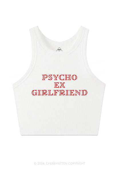 Psycho Ex Girlfriend Y2K Crop Tank Top Cherrykitten