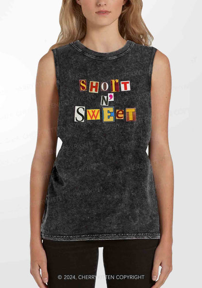 Short N Sweet Y2K Washed Tank Cherrykitten