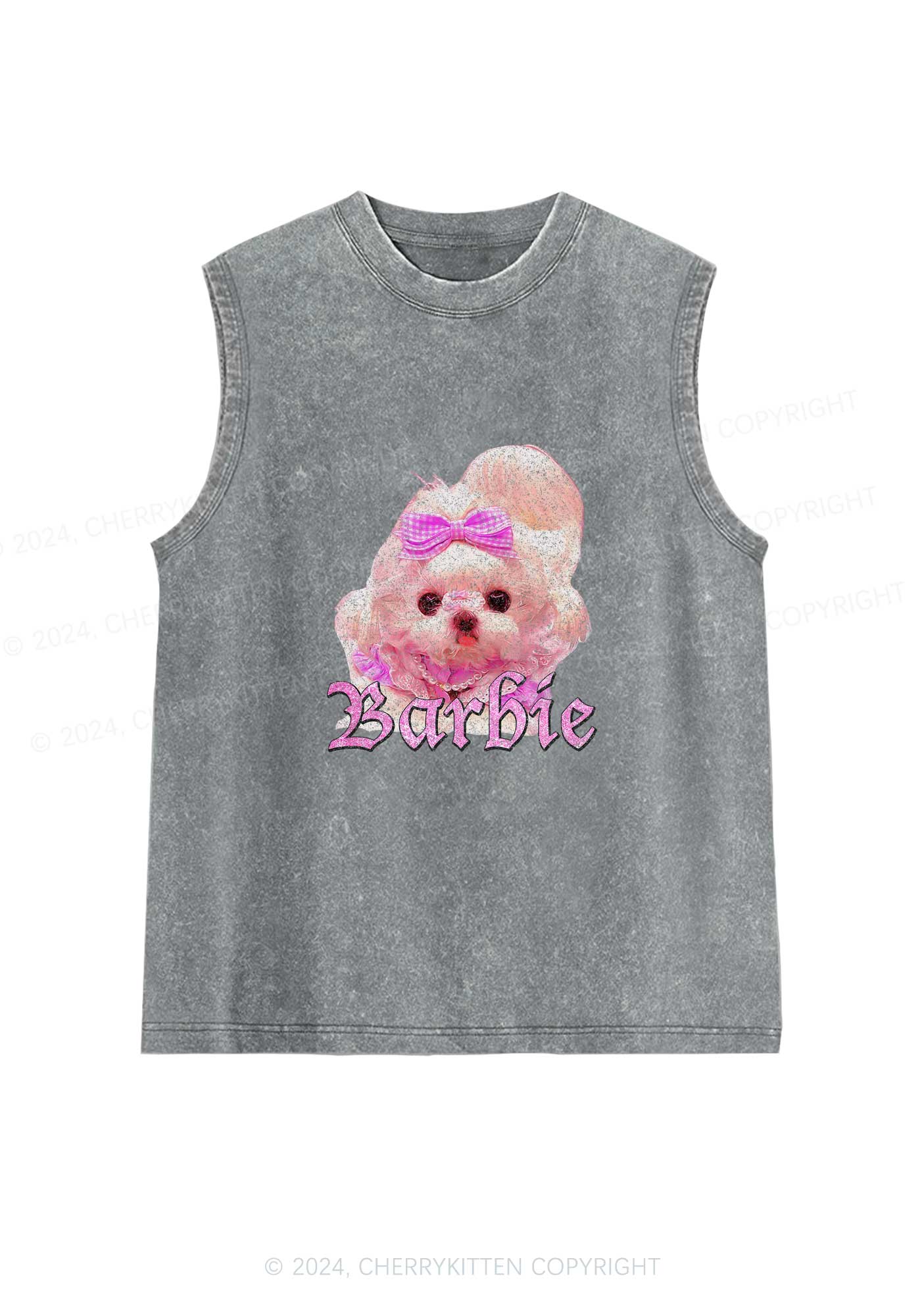 Pretty Dog Y2K Washed Tank Cherrykitten