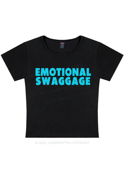 Emotional Swaggage Y2K Baby Tee Cherrykitten