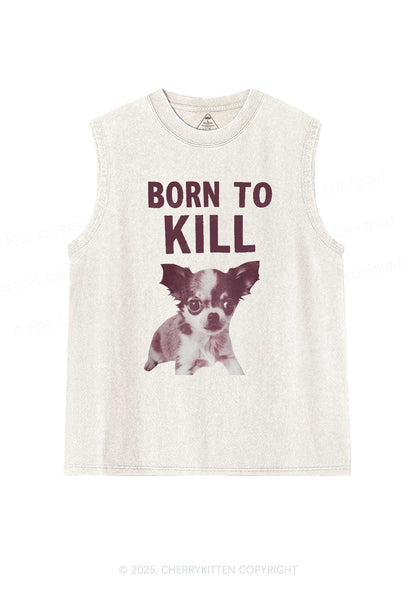 Born To Kill Y2K Washed Tank Cherrykitten