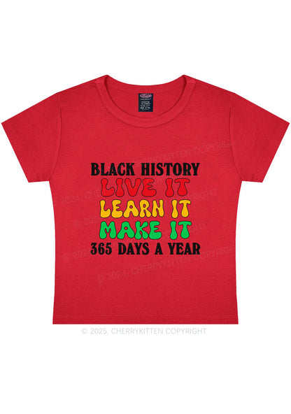 Live It Learn It Make It Y2K Baby Tee Cherrykitten