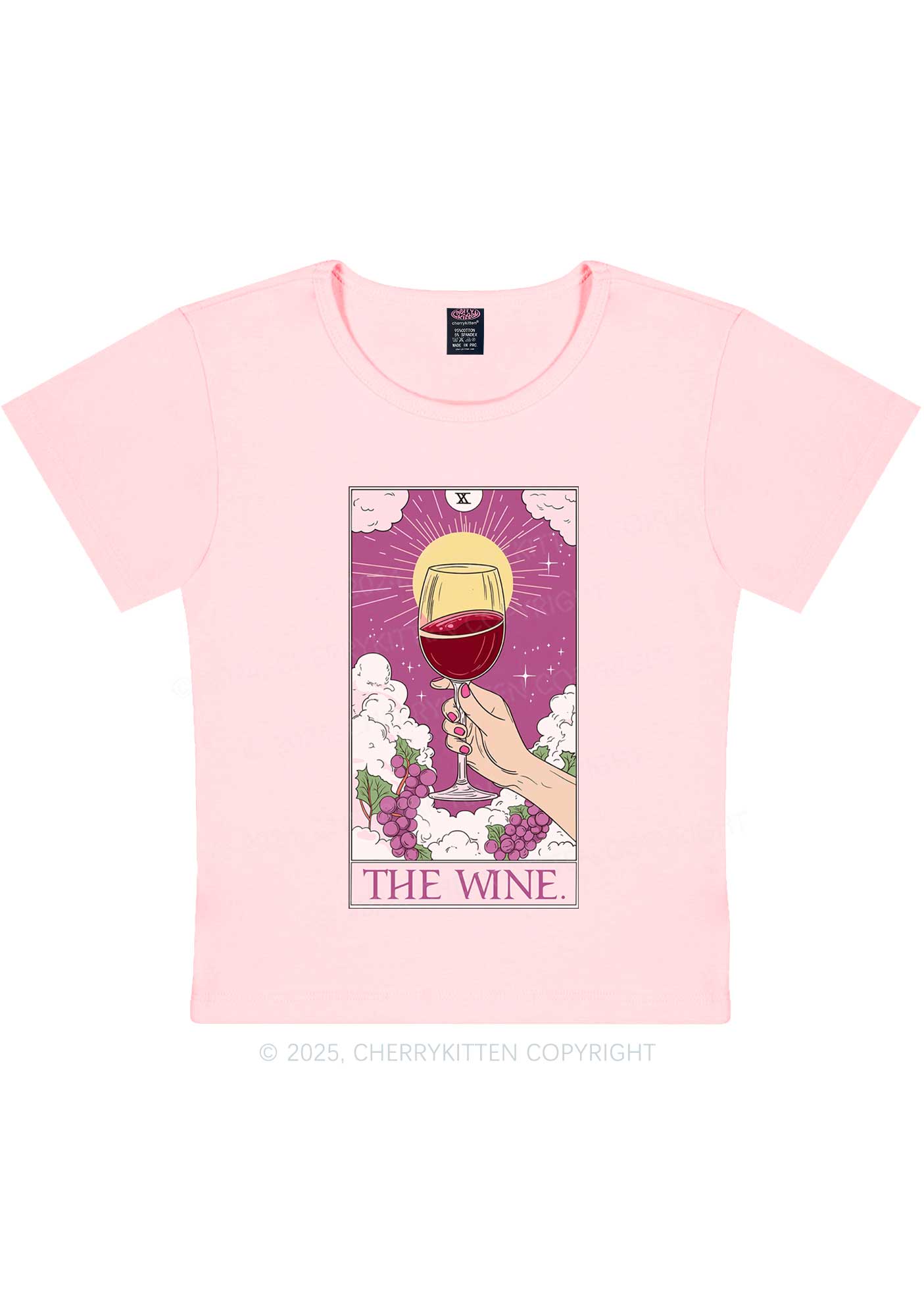 The Wine Y2K Baby Tee Cherrykitten