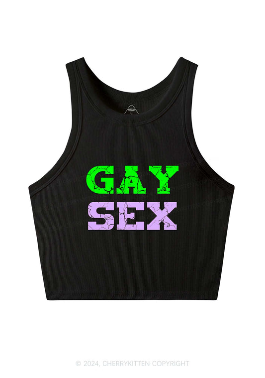 Gay Six Y2K Crop Tank Top Cherrykitten