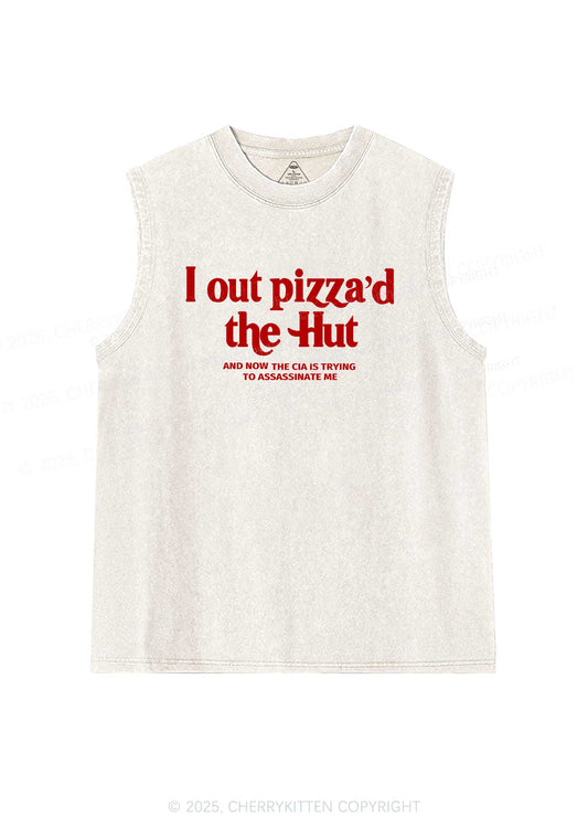 Out Pizzad The Hut Y2K Washed Tank Cherrykitten