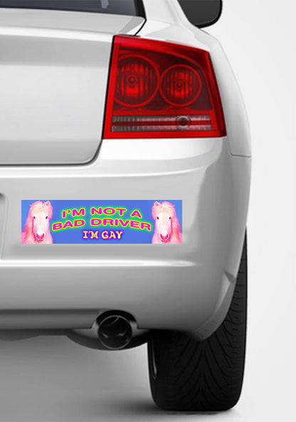 I'm Not A Bad Driver Y2K Car Bumper Magnet Cherrykitten