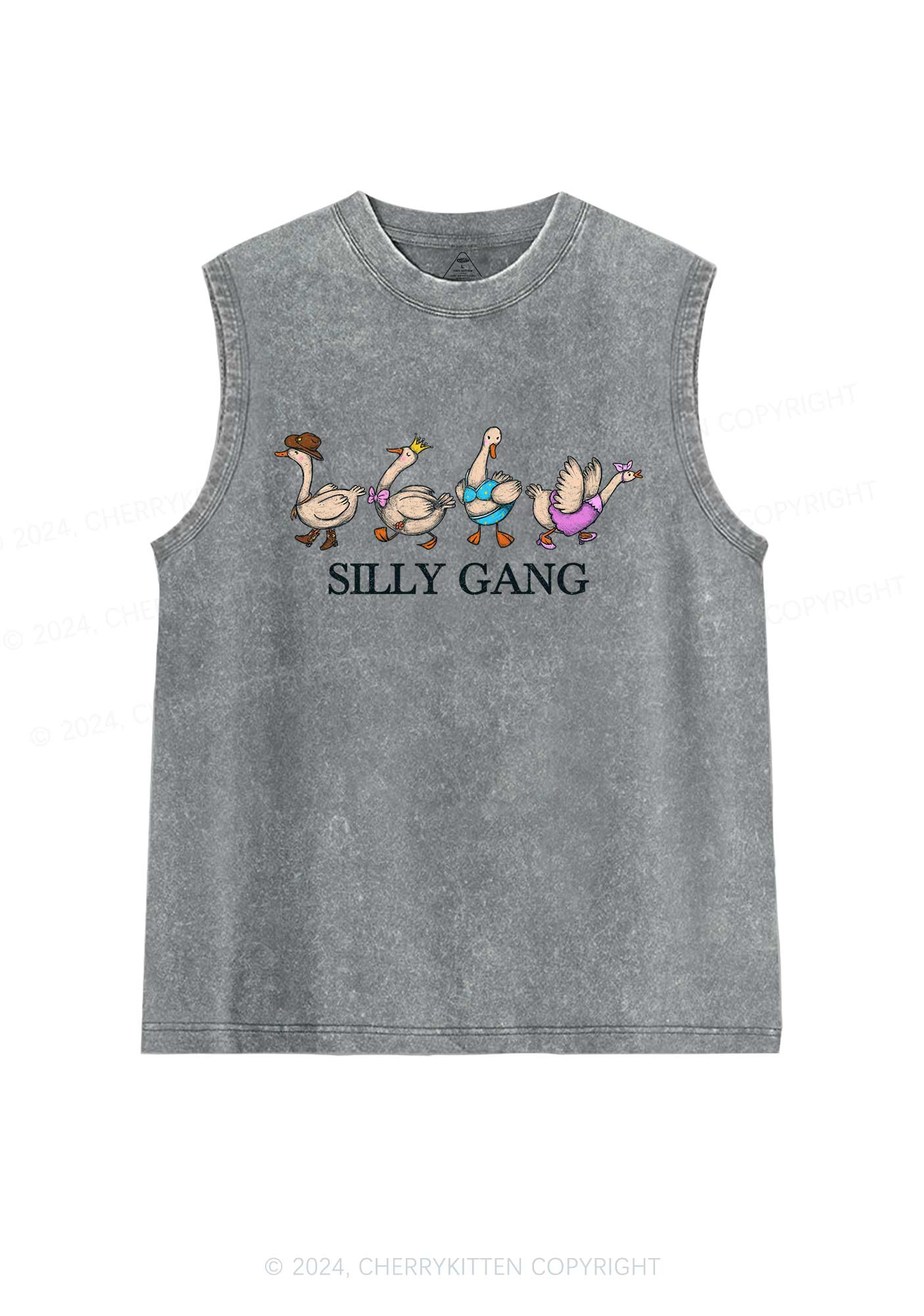 Silly Gang Y2K Washed Tank Cherrykitten