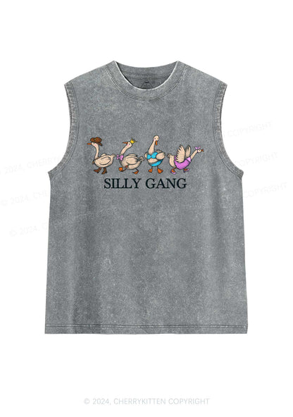 Silly Gang Y2K Washed Tank Cherrykitten