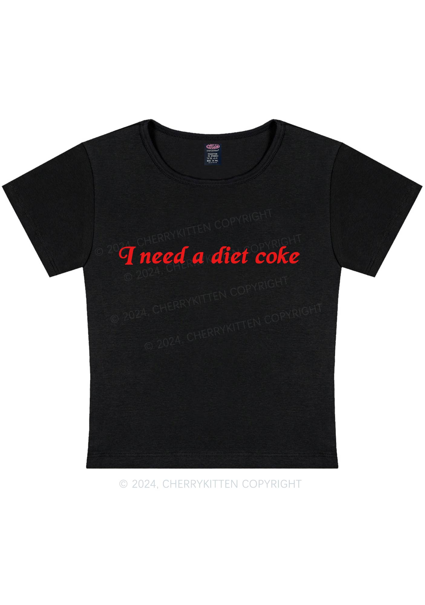 Diet Coke Y2K Baby Tee Cherrykitten