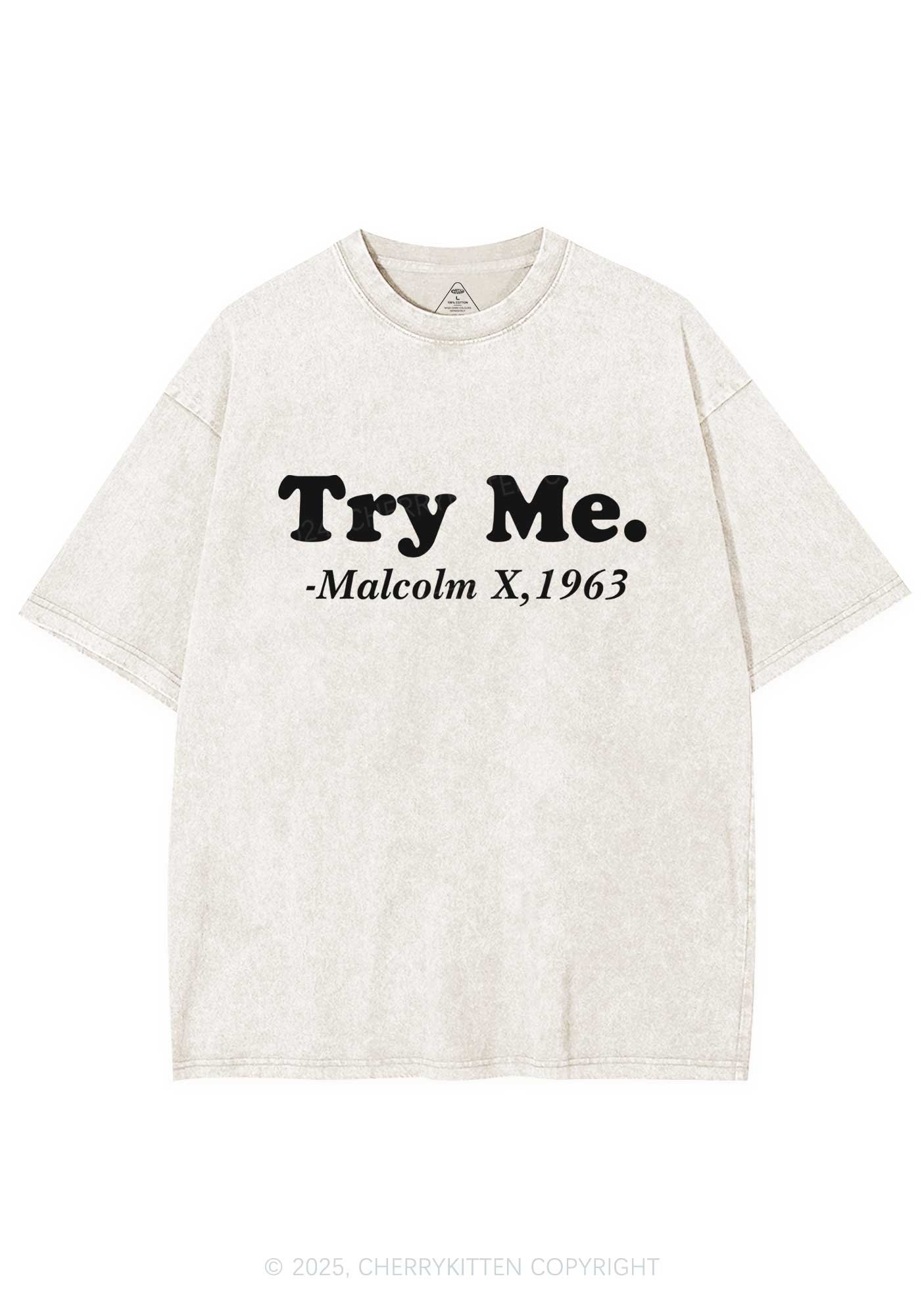 Try Me Y2K Washed Tee Cherrykitten