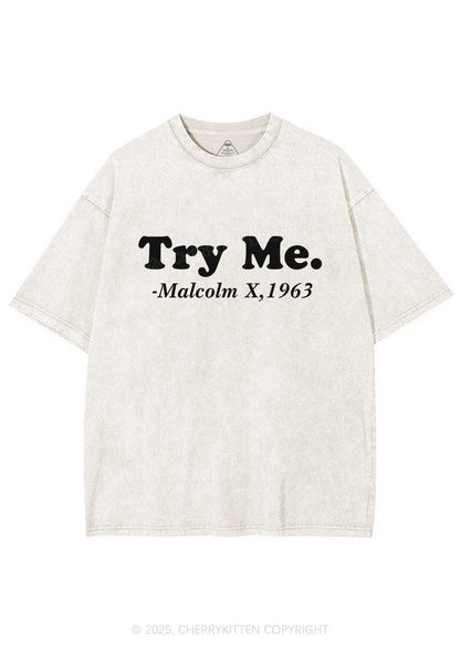 Try Me Y2K Washed Tee Cherrykitten