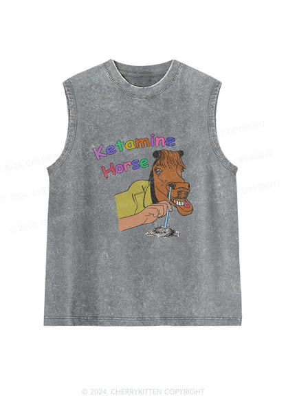 K Horse Y2K Washed Tank Cherrykitten