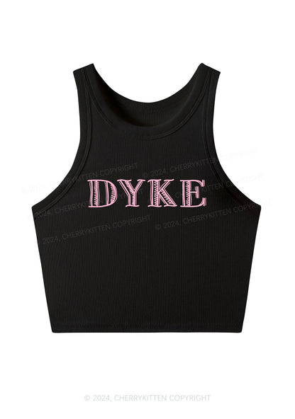 DYKE Y2K Crop Tank Top Cherrykitten