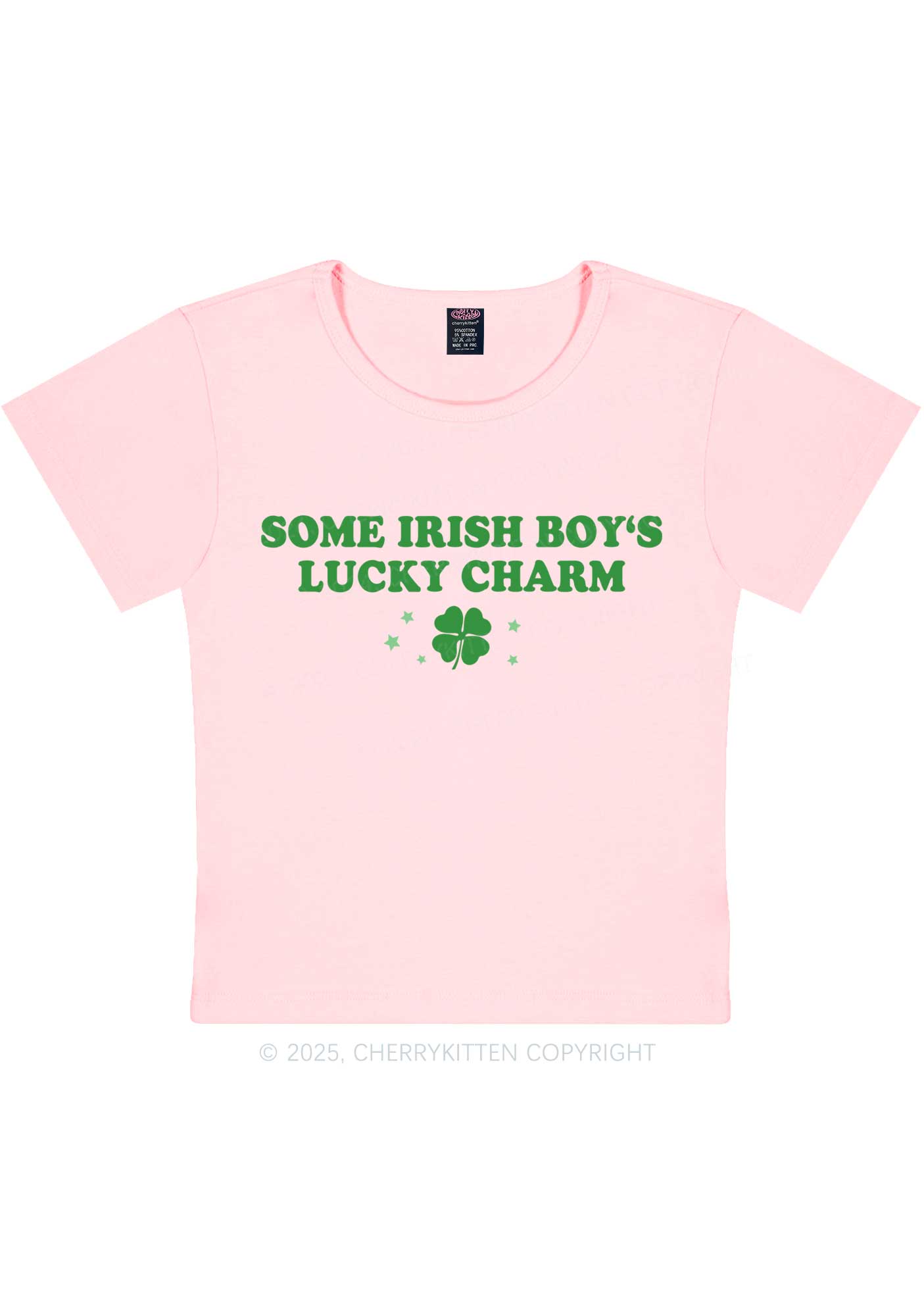 Irish Boys Lucky Charm St Patricks Y2K Baby Tee Cherrykitten